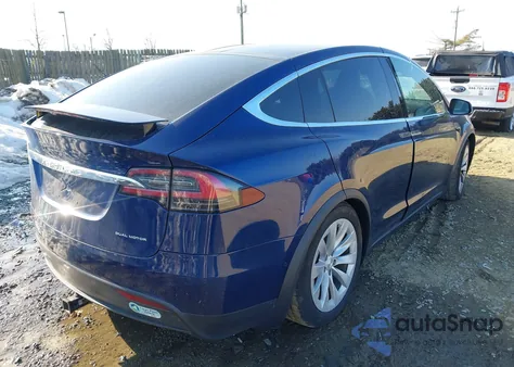 2020 Tesla Model X Long Range Dual Motor All-Wheel Drive/Long Range Plus Dual Motor All-Wheel Drive z USA, uszkodzony, nr VIN 5YJXCAE25LF277254